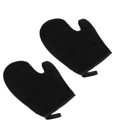 Self Tanning Mitt Applicator Soft Flocking Tanning Cream Lotion Oil Application Gloves Easy Apply Wide Application Flocking Material Reuse Design Self Tanning Mitt