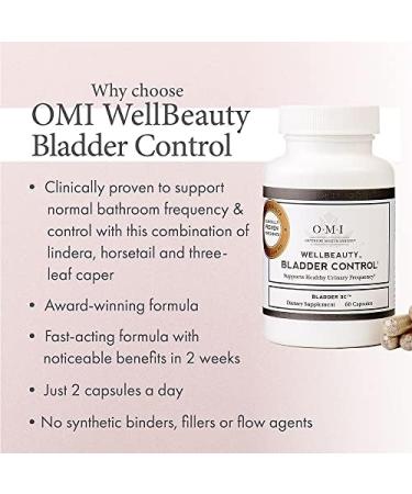 OMI WellBeauty Bladder Control - Reduce Urinary Frequency with 60 Veggie Capsules - Buy Online on GoSupps.com