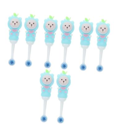 Ipetboom 8 STK children's toothbrush with soft bristles travel toothbrushes Children's toothbrush toothbrush for toddlers Cute bear children's toothbrush sweet children's toothbrush fruit accessories travel