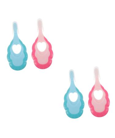 Beavorty 4 piece baby toothbrush toothbrush for sensitive gums baby training toothbrush toothbrushes for children travel toothbrush household children's toothbrush toothbrush for toddlers