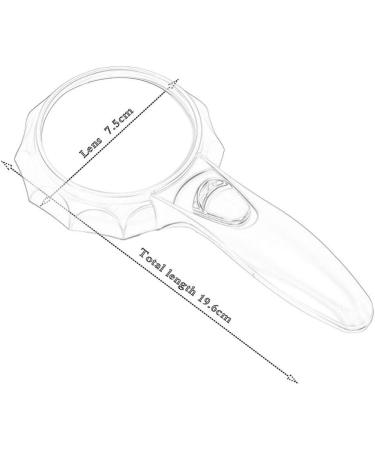 Magnifying Glasses for Hobbies Reading Magnifier Ultra-Large Handheld Magnifying Glass with LED Light High Magnification Magnifying Glass Large-Sized Lighting Reading Magnifying Glass Vision - Buy Online on GoSupps.com