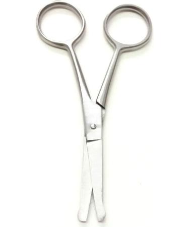 H2Gear Pet Dog Grooming Probe Safety Scissors Blunt End Ball Nose 4 INCH Face Ear Nose Moustache Stainless Steel (4.5") - Buy Online on GoSupps.com