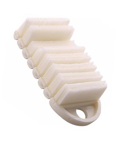 Ipetboom Nail Brush Hand and Nail Scrub Brush Fingernail Scrubber Manicure Brush Pedicure Dust Brush Finger Brush Manicure Tool Toe Brush Clean Polypropylene Wash White