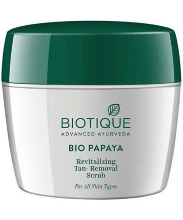 Biotique Papaya Revitalizing Tan Removal Scrub 235gm - Best for All Skin Types | Exfoliating & Brightening - Buy Online on GoSupps.com