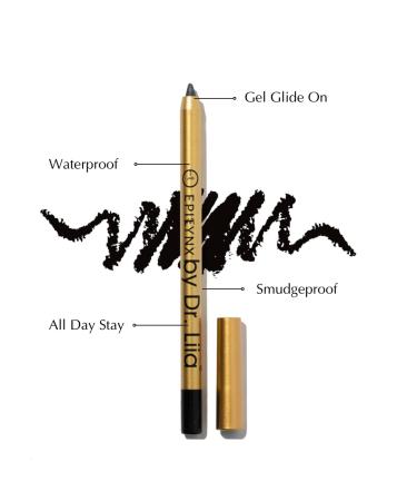 EPILYNX Long Lasting Gel Eyeliner Pencil | Hypoallergenic, Vegan & Gluten-Free | Blackest Black | 1.2ml - Buy Online on GoSupps.com