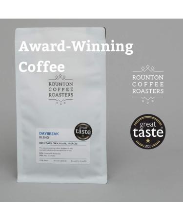 Rounton Coffee Roasters Daybreak Blend 1kg | Great Taste Award Winning 2023 | Yorkshire Roasted 100% Arabica Espresso Beans | Speciality Coffee Bag 1kg - Buy Online on GoSupps.com