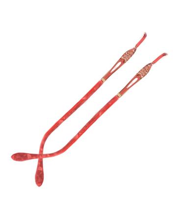 Munani glasses arm leg glass replacement glass arm glasses glasses replacement accessories 1 pair of metal glasses substitute bars Strass-glasses frame for women red