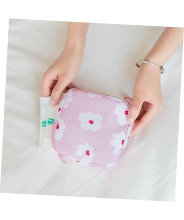 Cabilock Storage Pocket 2 Pack - Versatile Cosmetic Period & Diaper Bag for Women | Travel-Friendly Blue Floral Design - 12.5x12cm - Buy Online on GoSupps.com