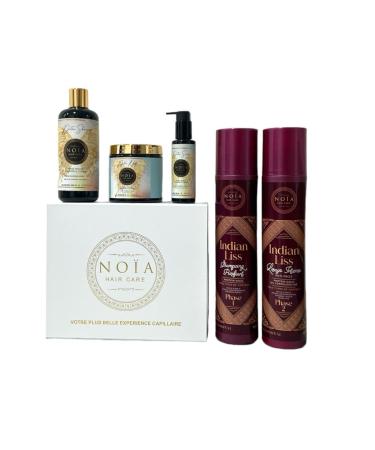 INDIAN LISS Smoothing 2 X 1 L + Prestige Box NOIA hair care trio pack offered