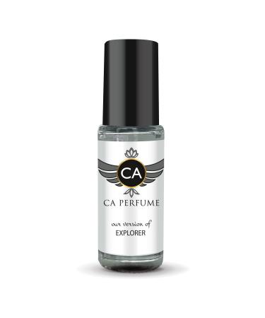 CA Perfume Impression of Explorer For Men Replica Fragrance Body Oil Dupes Alcohol-Free Essential Aromatherapy Sample Travel Size Concentrated Long Lasting Attar Roll-On 0.14 Fl Oz/4ml-X1