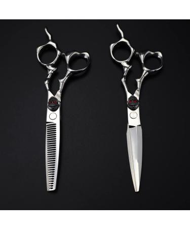 Hair Cutting Scissors 6 Inch Professional Japan 440c Upscale Scissor Skull Cut Hair Scissors Cutting Barber Haircut Thinning Shears Hairdresser Scissors Set - Buy Online on GoSupps.com