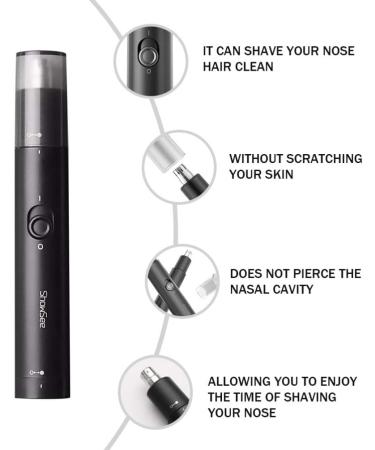 Electric Nose Hair Trimmer for Men & Women - Effective Nasal Hair Cutter & Cleaner Tool - Buy Online on GoSupps.com