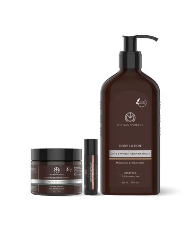 The Man Company Winter Care Regime Combo With Body Lotion Daily Moisturising Cream & Lightning Lip Balm - 24 Hours Moisturisationnourishes Softens Lipsmakes Skin Soft & Supplesls & Paraben-Free