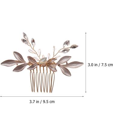 FRCOLOR Leaf Comb Wedding Tiara Bride Headpiece Rhinestone Hair Accessories Bride Wedding Hair Accessories Wedding Hairpin Bridal Headwear Headpieces Handmade Headwear Decor Hair Comb Abs - Buy Online on GoSupps.com