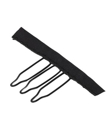 100 Pieces Wig Clips - 3 Teeth Black Stainless Steel Wig Accessories for Hair Parts & Caps - Buy Online on GoSupps.com