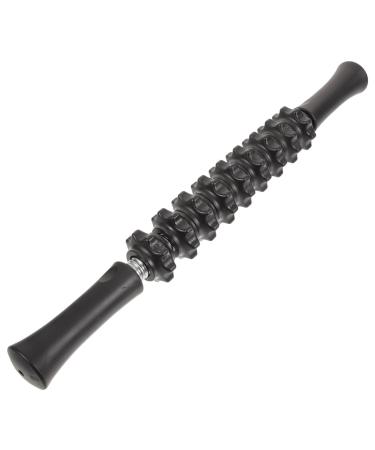 Muscle massage tab Hand roller Massage tab leg roller runner leg roller stick massage roller massage roller massage device Roller rod neck massage device stick muscle roller manual fascia 43*3cm black