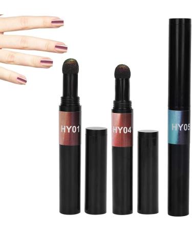 Shop 3PCs Holographic Nail Magic Powder Pen | Easy Nail Art & Eyeshadow | Perfect for Home Salon Decoration - Buy Online on GoSupps.com