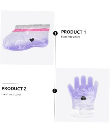 POPETPOP 2 Pairs Wax Gloves Paraffin Wax Gloves Paraffin Bath Accessories Heated Mittens Foot Spa Cover Paraffin Hand Bags Spa Gloves Purple Set of Feet Non-woven Fabric Work Heater - Buy Online on GoSupps.com