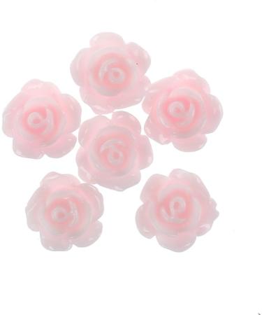 Kenntsh 20pcs 3D Pink Little Rose Flower with Rhinestones Nail Art Decoration - Buy Online on GoSupps.com
