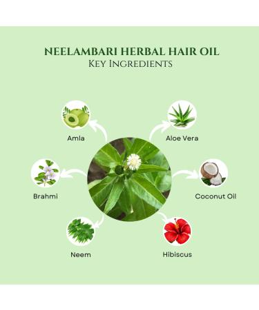 Neelambari Ayurvedic Hair Care - Adivasi Herbal Hair Oil with Pure Ayurvedic Herbs for Healthy Hair - Buy Online on GoSupps.com
