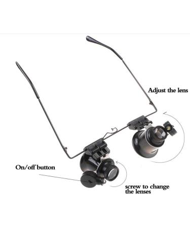 Head-Mounted Magnifying Glass Reading and Repairing Welding LED Magnifier Good Times - Buy Online on GoSupps.com