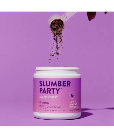 Love Sweat Fitness Slumber Party Chocolate Sleep Boost - 28 Servings - Improve Sleep Quality, Support Muscle Recovery, Reduce Stress - Vegan, Gluten Free, Non-GMO - Buy Online on GoSupps.com