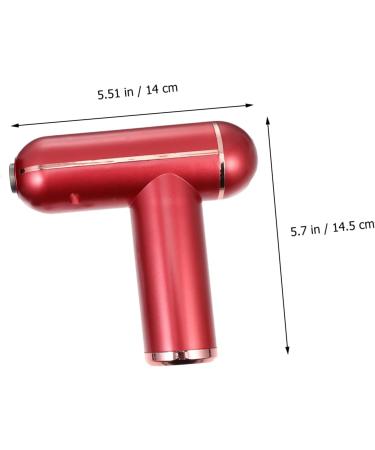 Frcolor Mini Fascia Gun - Handheld Percussion Massager for Muscle Relief | Portable Adjustable Massage Device - Red Metal 14.5x14x4.2cm | International Shipping Available - Buy Online on GoSupps.com
