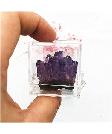 Natural Amethyst Specimen Crystal Stone and Crystal Quartz Crystal Cluster Box Home Desk Decor for dingchi 1sets - Buy Online on GoSupps.com