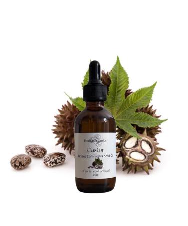 Castor Seed Oil Organic Cold Pressed Unrefined Natural 2 Fl Oz