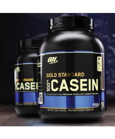 ON Gold Standard 100% Casein | Slow-Digesting Protein for Overnight Muscle Recovery | 24 Grams Protein 5 Grams Naturally Occurring BCAAs Low Sugar (4LB Chocolate Peanut Butter) Chocolate Peanut Butter 4LB - Buy Online on GoSupps.com
