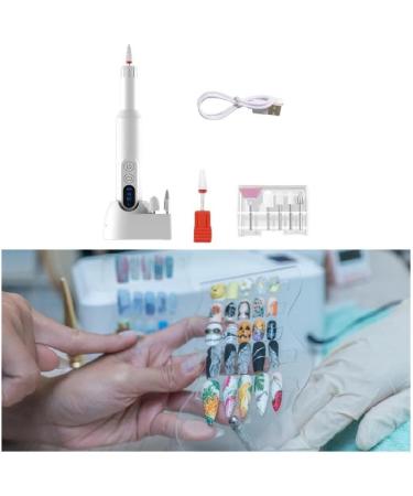 Perfeclan Portable Electric Nail Drill Manicure Pedicure Kits Compact Portable Sanding File Pen Nail Sander for Polishing Acrylic Nail White - Buy Online on GoSupps.com