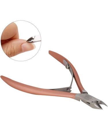Verdant Touch Manicure Scissors Stainless Steel Nail Dead Skin Scissors Callus and Hangnail Remover Rose Gold Manicure Tool - Buy Online on GoSupps.com