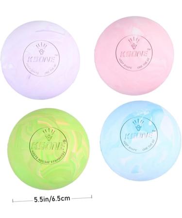 Goohochy Neck Massage Device - E Leaf-Shaped Soap Holder & Roller for Core Training - Violet 6.5x6.5cm | Small Fitness & Yoga Ball - Buy Online on GoSupps.com