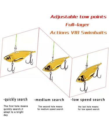 5 Pack Metal Blade Baits for Bass Fishing - VIB Fishing Spoons, Crankbaits, Swimbaits - Trout, Walleye, Crappie Lures - Saltwater Blade Fishing - Silver Blade Baits (5pcs/box) - Buy Online on GoSupps.com