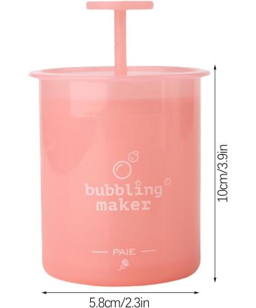 Soap Foamer Portable Manual Face Cleanser Foaming Bottle - Cleansing Foaming Maker Ergonomic Skincare Facial Cleansing Tool Wash Facial Skin for Travel Pink - Buy Online on GoSupps.com