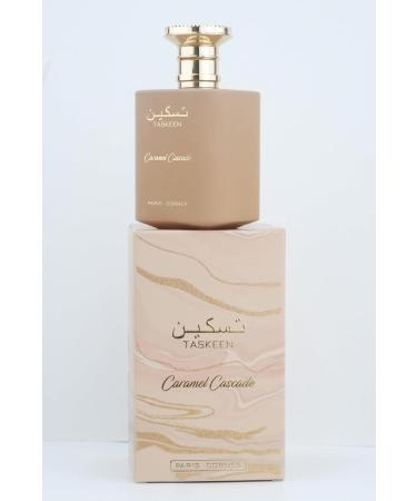 Paris Corner | Taskeen Caramel Cascade EDP - 3.4 Fl Oz | Sweet Elegance Perfume for Women and Men | Unisex Fragrance Featuring Caramel Milk Tonka Bean & Honey - Buy Online on GoSupps.com