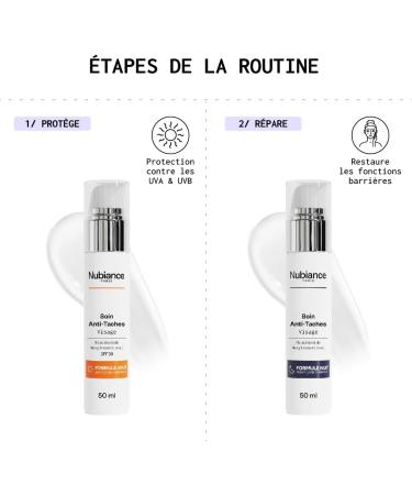 NUBIANCE - Anti-Dark Spot Cream HRB-3: Hyperpigmentation Corrector Day & Night - Unifying Moisturizing SPF30 Black & Combination Skin Pigment Spots - Buy Online on GoSupps.com