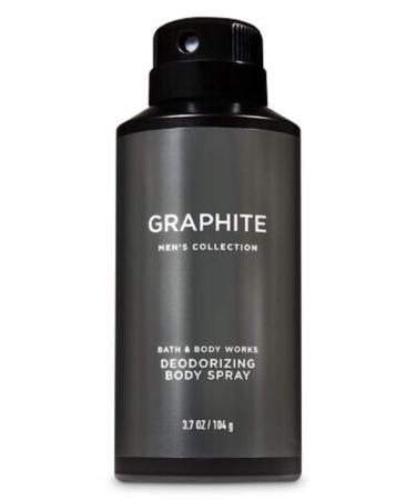 Bath & Body Works Graphite Men's Deodorizing Body Spray, 3.7 Fl Oz