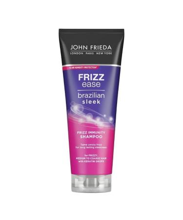 John Frieda Frizz Ease Brazilian Sleek Frizz Immunity Shampoo 250 ml Moisturizing shampoo for dry and frizzy hair