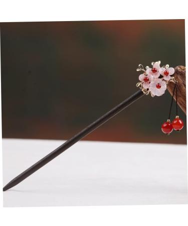 DOITOOL 1pc Flower Bead Hairpin Ancient Hair Sticks Hair Accessories Vintage Style Hair Clasp Hanfu Hair Stick Hair Pin Updo Hair Clasp Wooden Woman Palace Pearl Hairpin - Buy Online on GoSupps.com