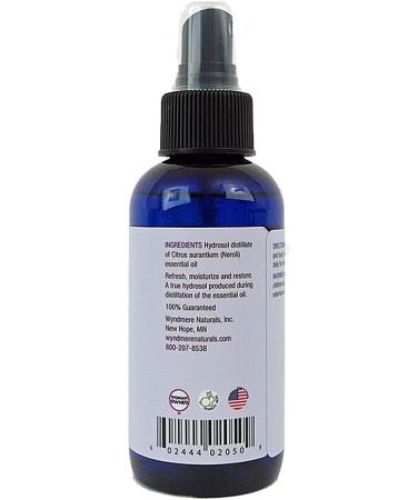 Neroli Hydrosol Facial Toning Mist - Soothing Natural Toner | Pure Neroli Floral Water 4oz - International Shipping Available - Buy Online on GoSupps.com