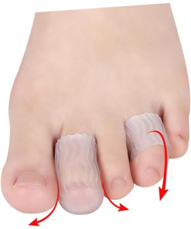 LALAFINA 4 Pairs Silicone Gel Toe Sleeve Protectors - Blisters & Corns Cushions - Buy Online on GoSupps.com