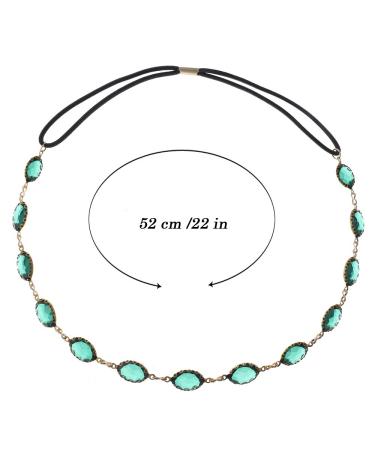 Yean Head Chain Hair Accessories | Bohemian Style for Women & Girls | Green - Buy Online on GoSupps.com
