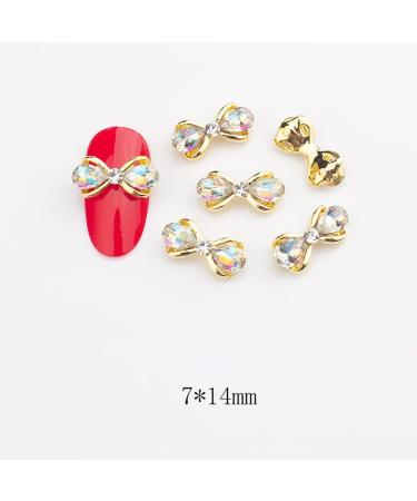 10pcs 3D Nail Art Crystal Rhinestone Bow Big Gems Charms for Nail Art Decoration Jewelry Sparkle Craft DIY Beads (#3025 10pcs) - Buy Online on GoSupps.com