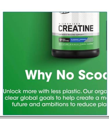 Optimum Micronized Creatine Monohydrate Powder Blueberry Lemonade Creatine 135 Servings 5 Grams Per Serving Muscle Support (810 Grams) 28.57 OZ - Buy Online on GoSupps.com