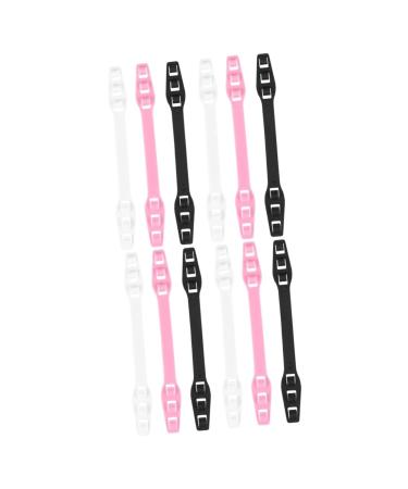 Solustrie 12 pcal mask extension mask holder Ohrholder Ohrrieme facial mask children disposable stirring ligaments the ear rope buckle makes elastic mask straps Tab 16x1.7cmx2pcs