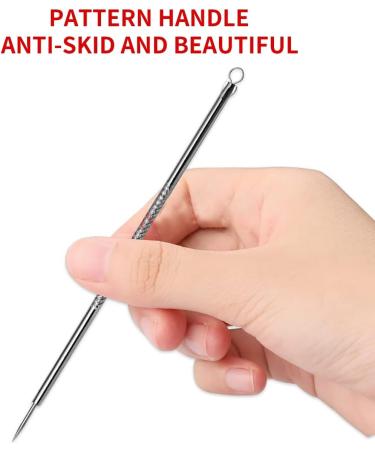 4-Piece Stainless Steel Acne Needle & Blackhead Remover Tool Kit Effective Acne Extraction & Face Massage Whitekopf Comedone Extractor from China - Buy Online on GoSupps.com