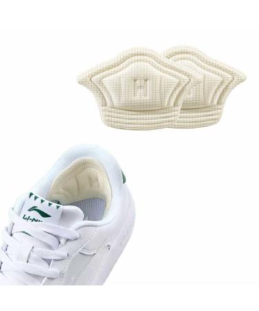 Back of Heel Cushion Inserts Insole Patch Sport Shoes Heel Sticker Loose Shoes Too Big Adhesive Heel Guards Liners for Sneaker Improve Shoe Fit (Beige 10mm)