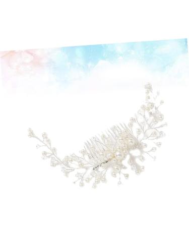 Didiseaon Party Favor Bridal Headpiece Goody Hair Clips for Women Hair Decorations Floral Decor Wedding Hair Side Combs Rhinestone Tiara Women Hair Accessories Bride Decorate Pearl - Buy Online on GoSupps.com