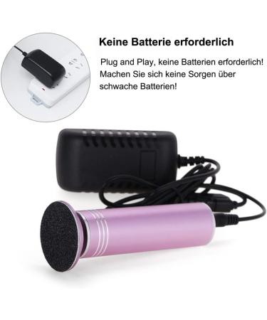 Electric Cornal Remover - Adjustable Speed Professional Pedicure Tool with Interchangeable Heads & 60 Replacement Grinding Pillows (Pink) | International Shipping Available - Buy Online on GoSupps.com